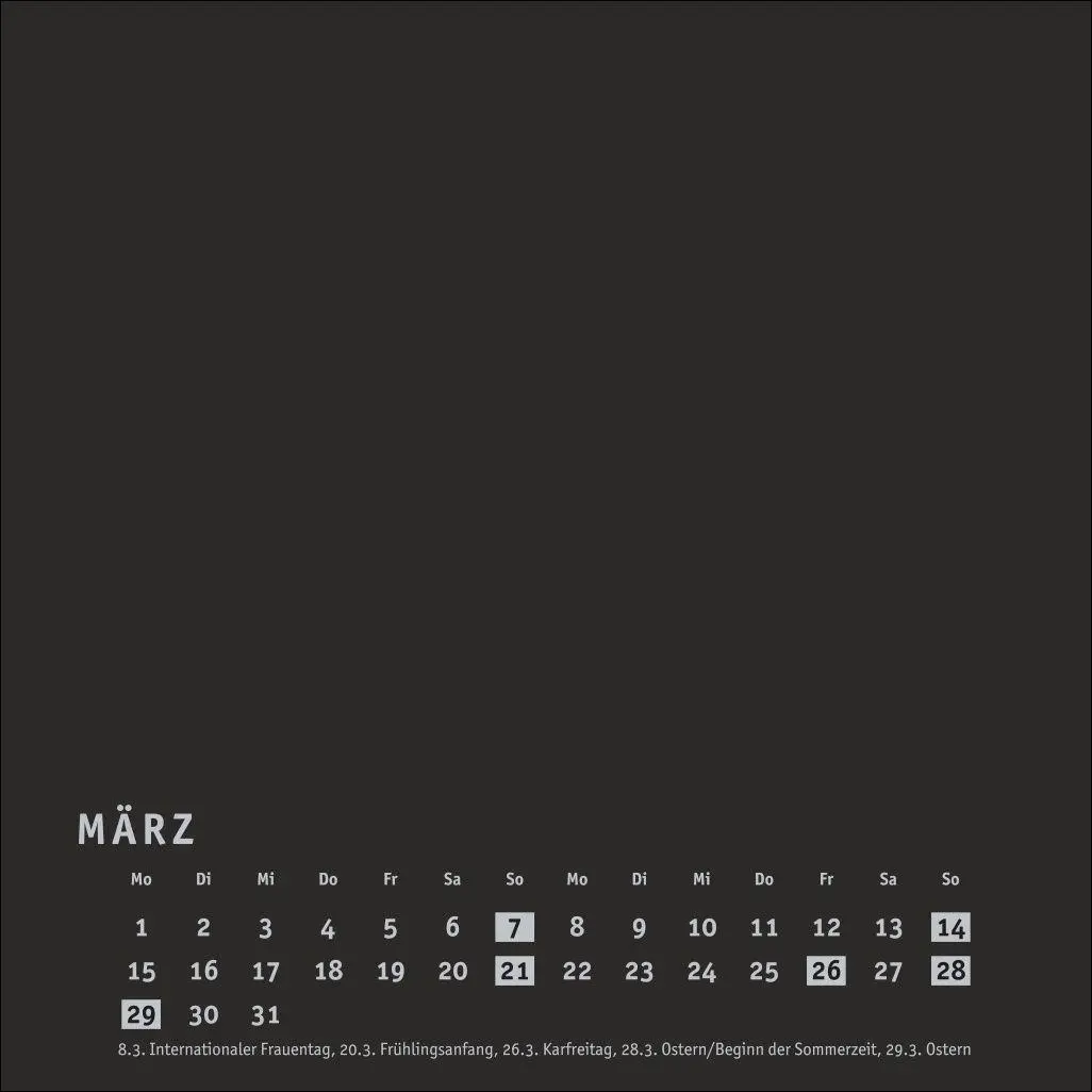 Bild: 9783756418213 | Premium-Bastelkalender schwarz klein 2027 | Heye | Kalender | 14 S.