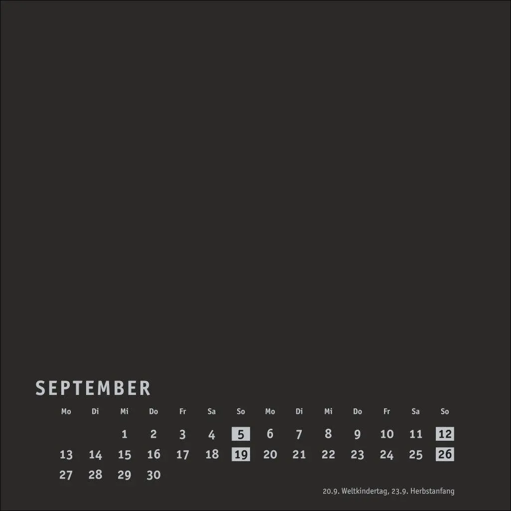 Bild: 9783756418213 | Premium-Bastelkalender schwarz klein 2027 | Heye | Kalender | 14 S.