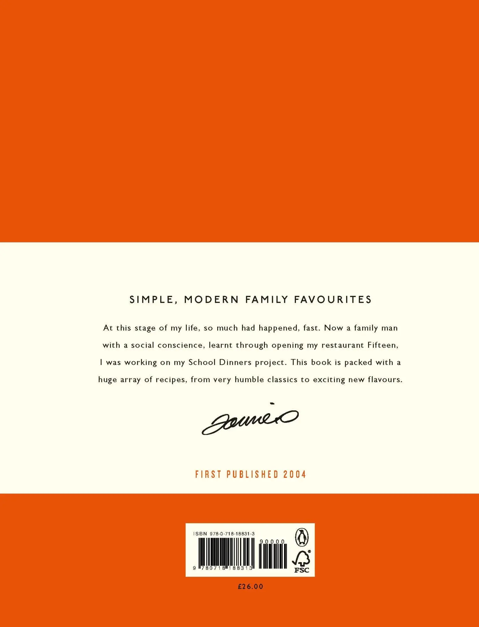 Rückseite: 9780718188313 | Jamie's Dinners | Jamie Oliver | Buch | Gebunden | Englisch | 2019