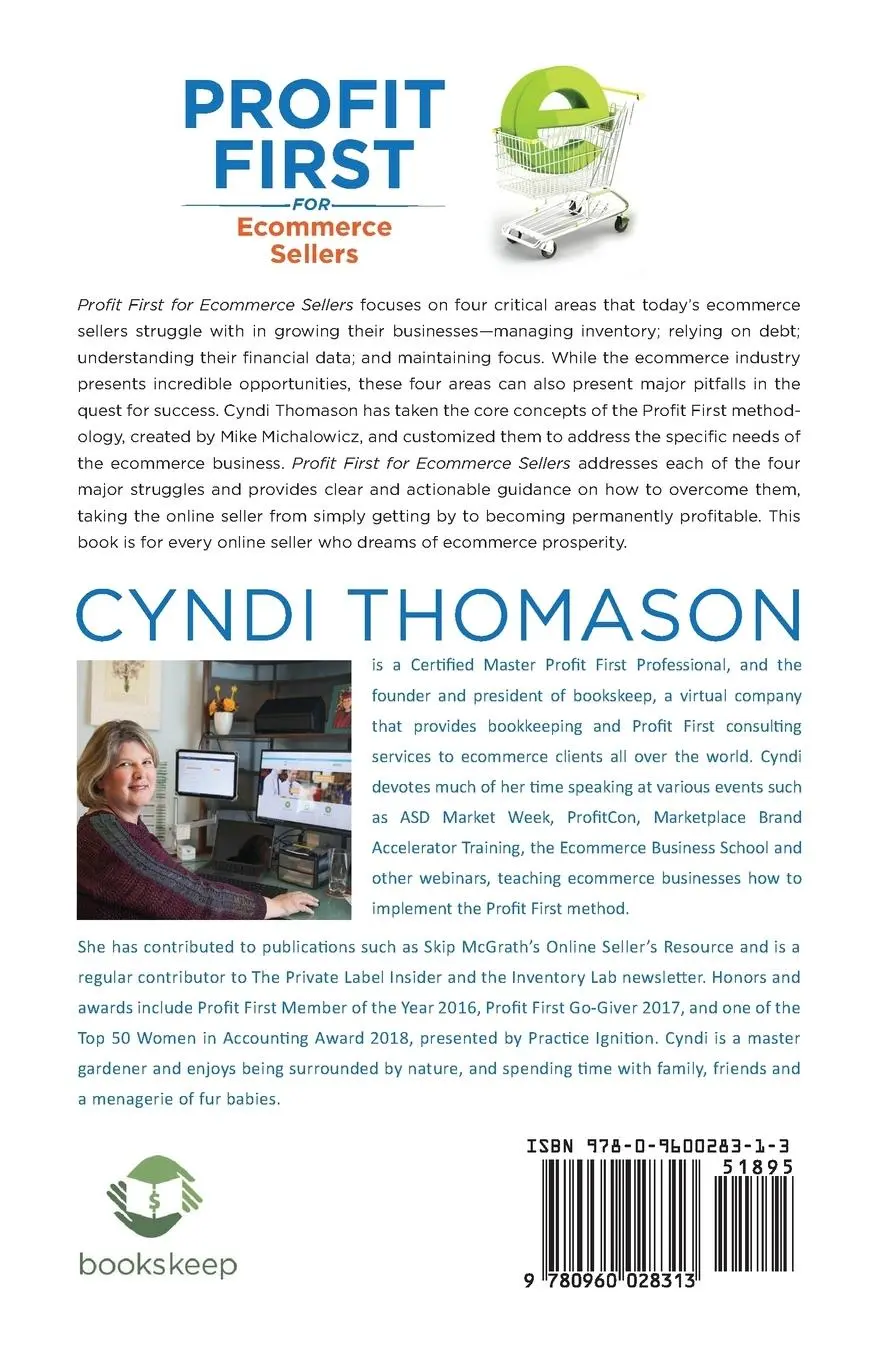Rückseite: 9780960028313 | Profit First for Ecommerce Sellers | Cyndi Thomason | Taschenbuch