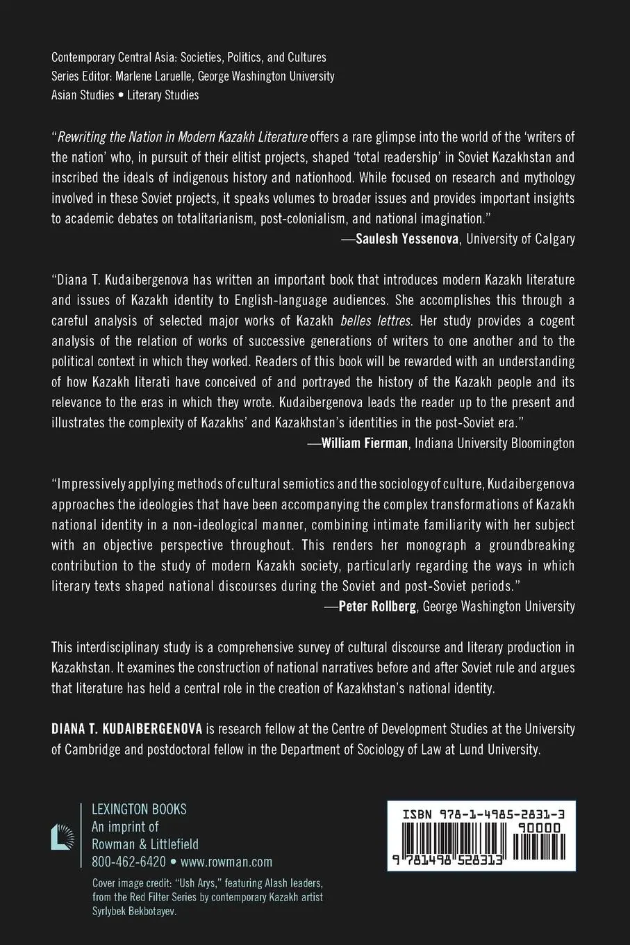 Rückseite: 9781498528313 | Rewriting the Nation in Modern Kazakh Literature | Kudaibergenova