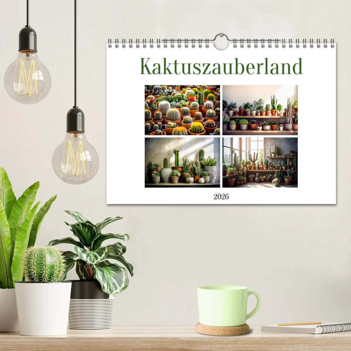 Bild: 9783457358313 | Kaktuszauberland (Wandkalender 2026 DIN A4 quer), CALVENDO...