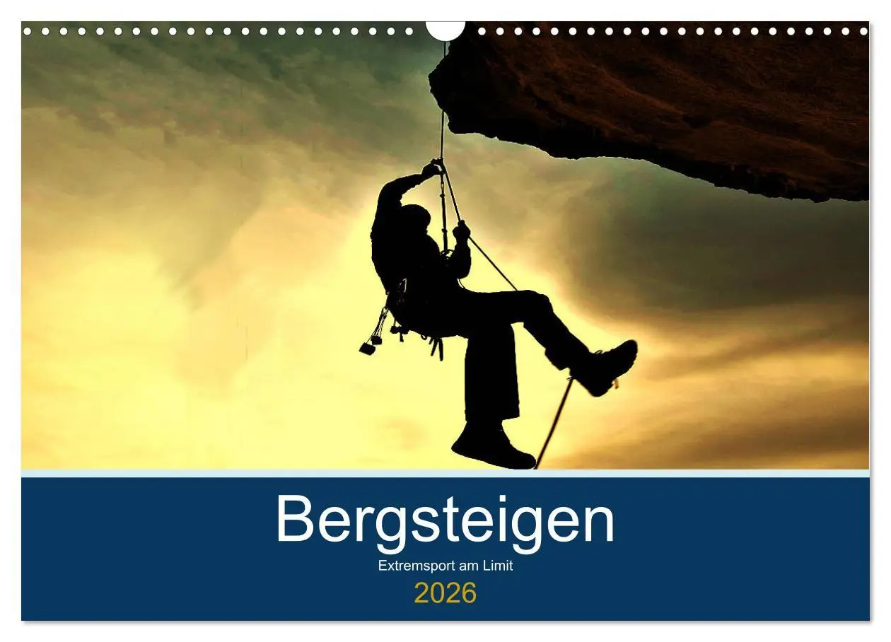 Cover: 9783457808313 | Bergsteigen - Extremsport am Limit (Wandkalender 2026 DIN A3 quer),...