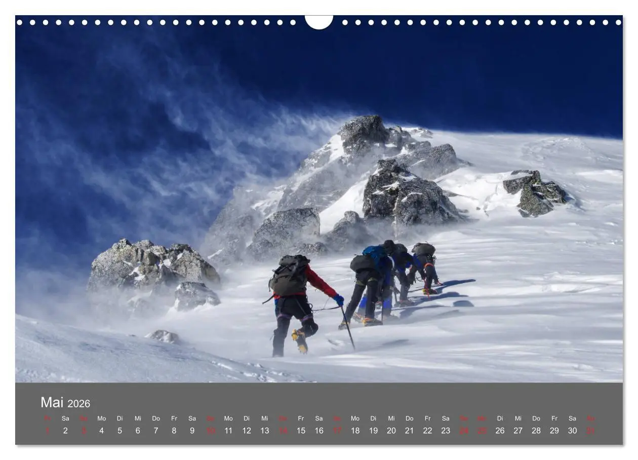 Bild: 9783457808313 | Bergsteigen - Extremsport am Limit (Wandkalender 2026 DIN A3 quer),...