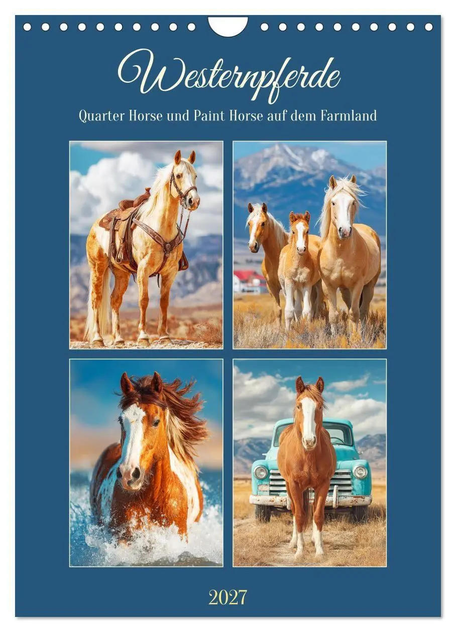 Cover: 9783516758313 | Westernpferde. Quarter Horse und Paint Horse auf dem Farmland...