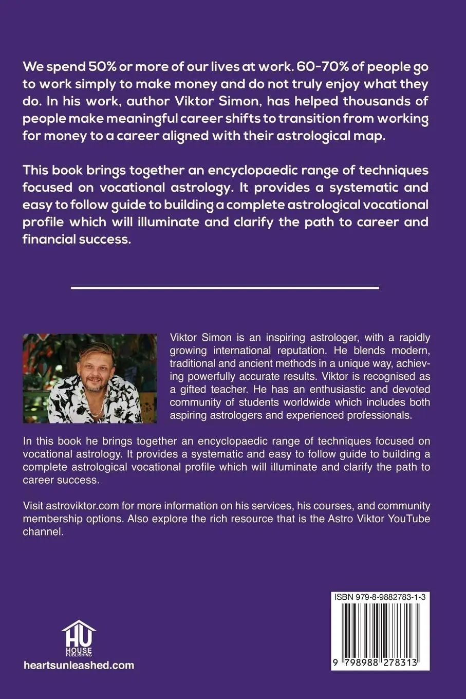 Rückseite: 9798988278313 | Vocational Astrology | Illuminating the Path to Career Success | Simon
