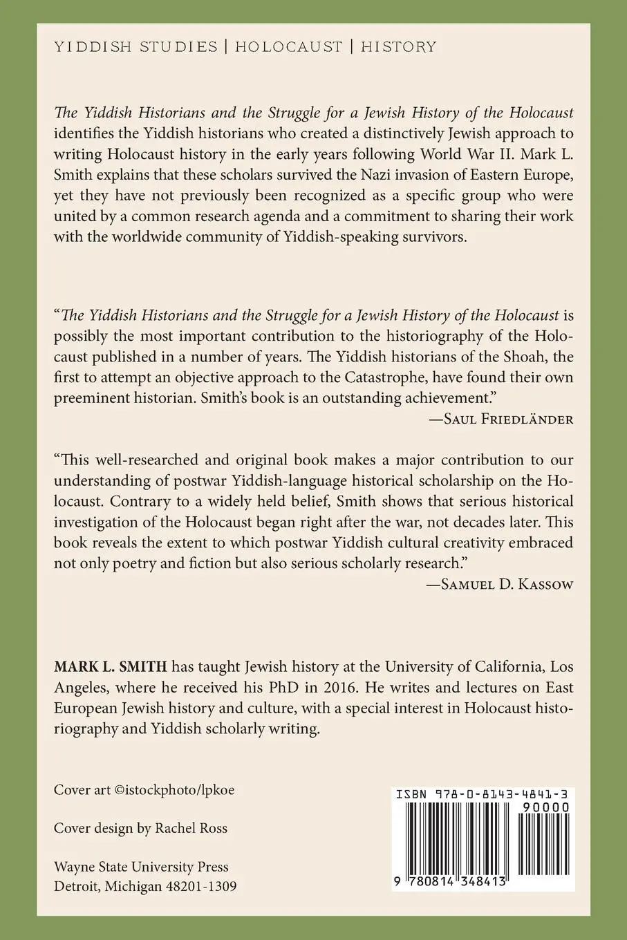 Rückseite: 9780814348413 | The Yiddish Historians and the Struggle for a Jewish History of the...