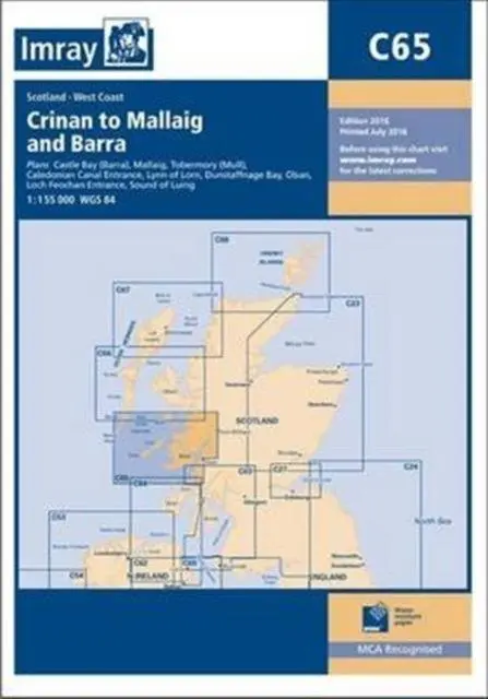 Cover: 9781846238413 | Imray Chart C65 | Crinan to Mallaig and Barra | Imray | Taschenbuch