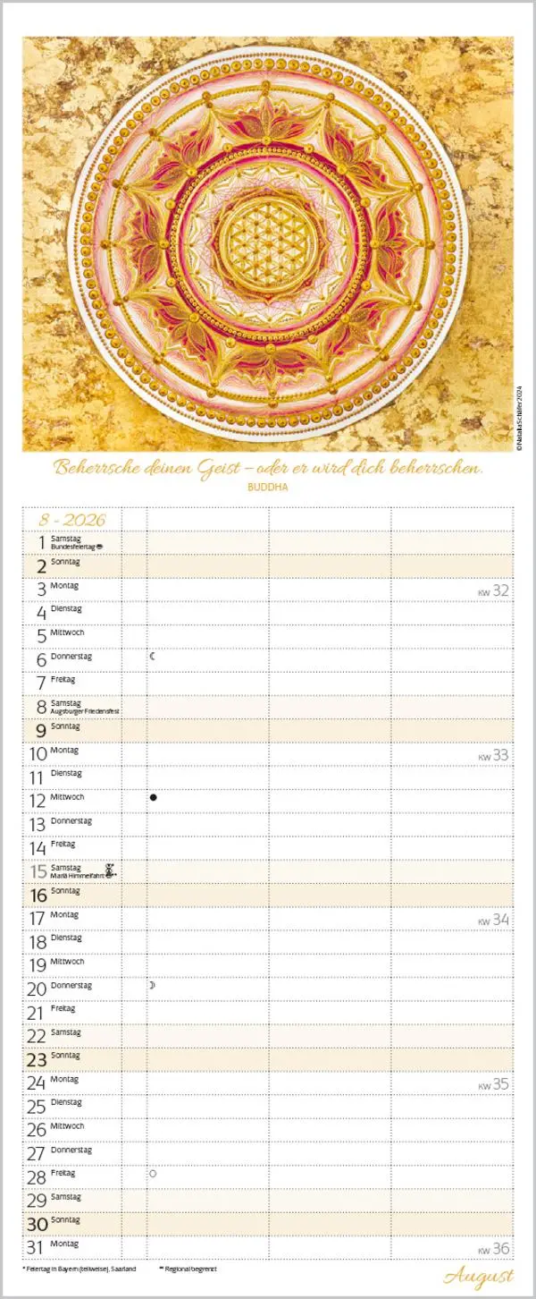 Bild: 9783731888413 | Achtsamkeit Timer für 2 2026 | Verlag Korsch | Kalender | 14 S. | 2027