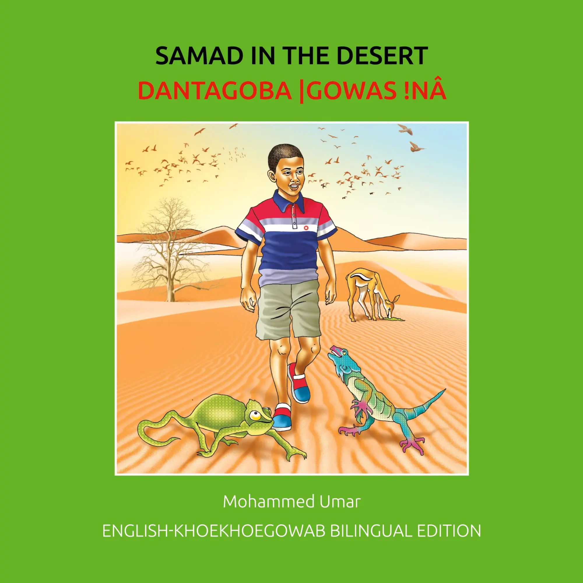 Cover: 9781916688513 | Samad in the Desert | English-Khoekhoegowab Bilingual Edition | Umar