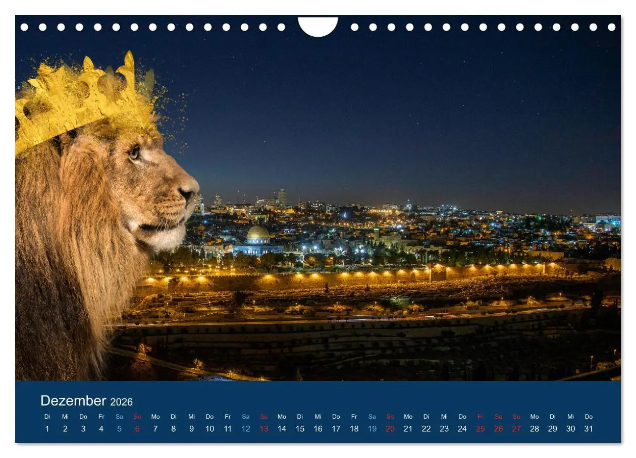 Bild: 9783457578513 | Geliebtes Jerusalem (Wandkalender 2026 DIN A4 quer), CALVENDO...