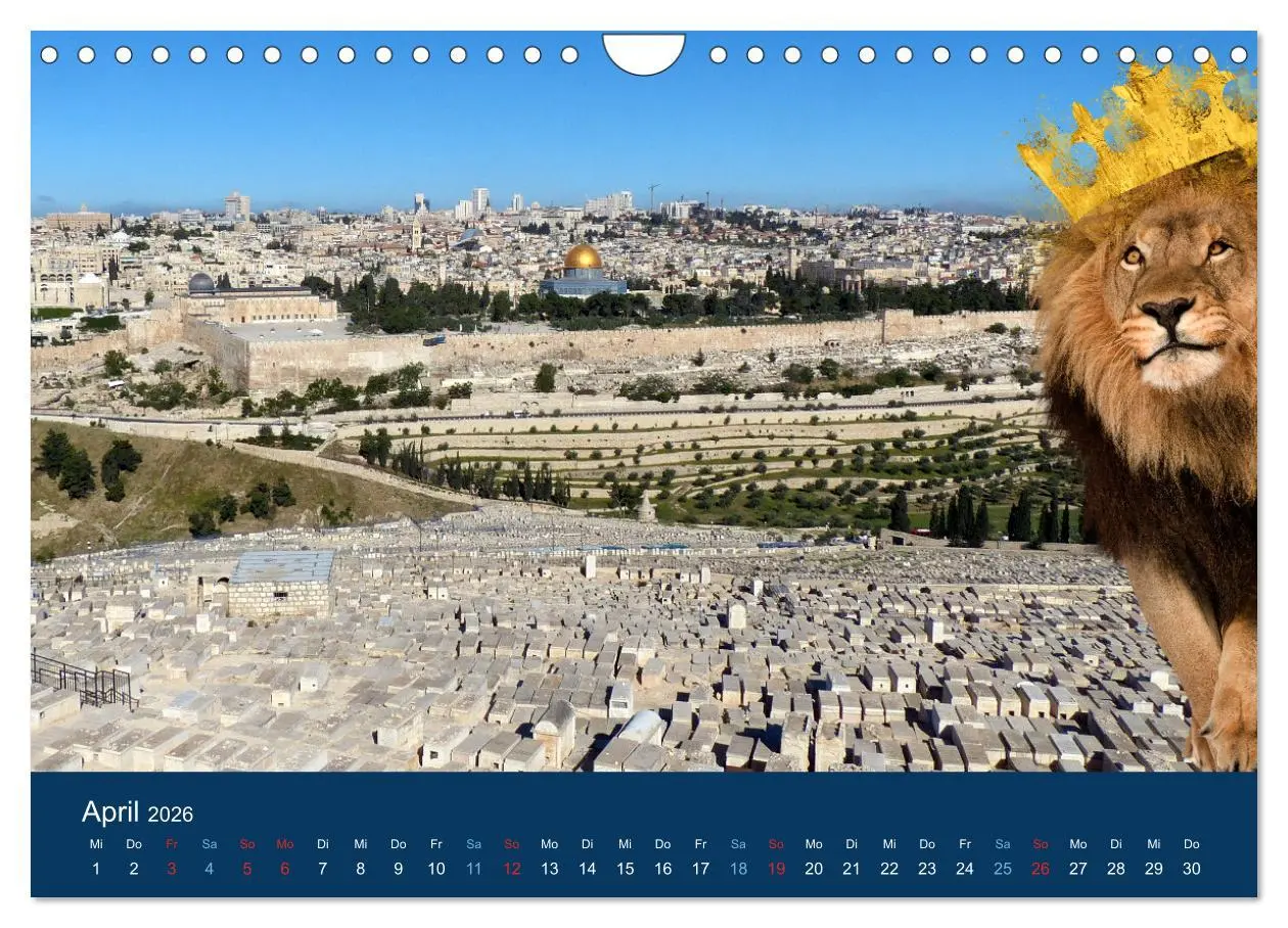 Bild: 9783457578513 | Geliebtes Jerusalem (Wandkalender 2026 DIN A4 quer), CALVENDO...