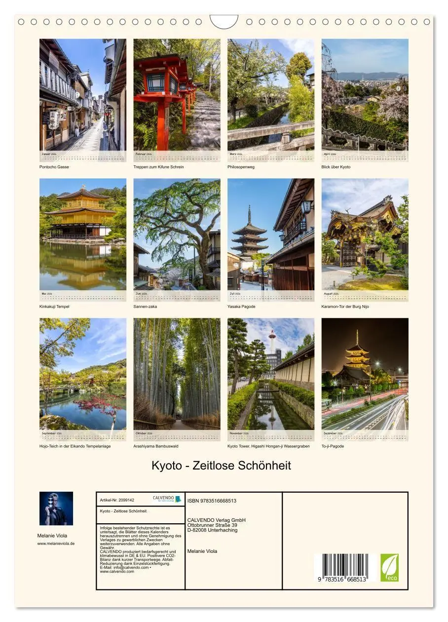Bild: 9783516668513 | Kyoto - Zeitlose Schönheit (Wandkalender 2026 DIN A3 hoch),...