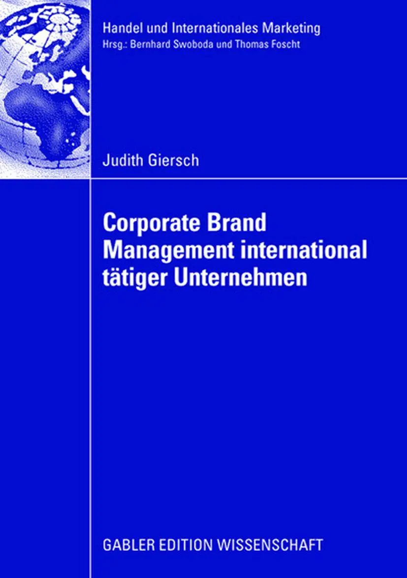 Cover: 9783834908513 | Corporate Brand Management international tätiger Unternehmen | Giersch