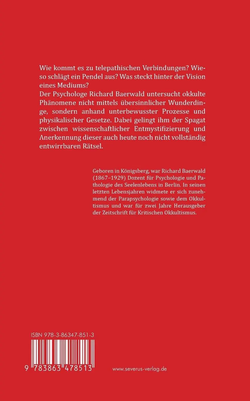 Rückseite: 9783863478513 | Okkultismus und Spiritismus und ihre weltanschaulichen Folgen | Buch