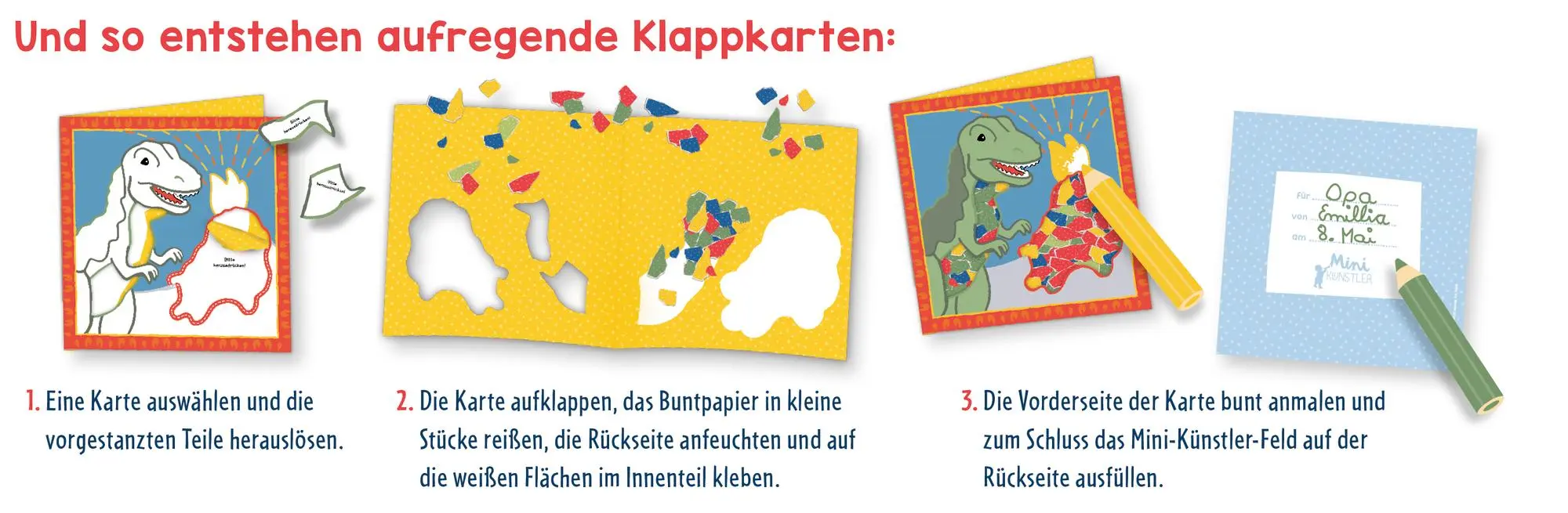 Bild: 4050003958613 | Mein erstes Bastelset - Schnipsel-Kunst | Dinos | Maja Wagner | 2025