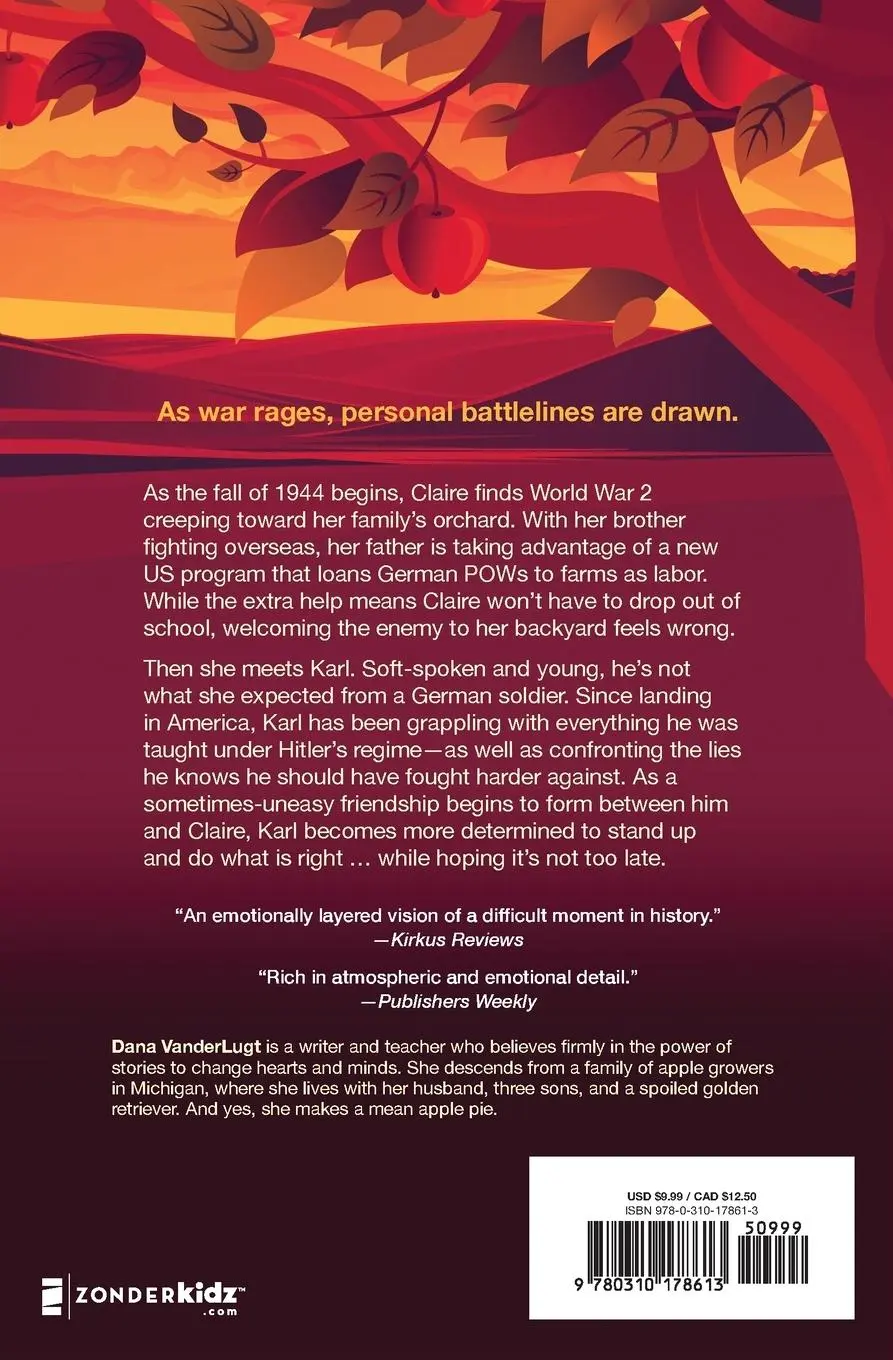 Rückseite: 9780310178613 | A Enemies in the Orchard | A World War 2 Novel in Verse | VanderLugt