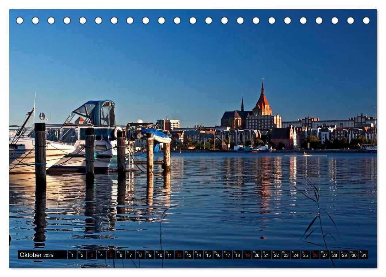 Bild: 9783435548613 | Ostseeperle Rostock (Tischkalender 2025 DIN A5 quer), CALVENDO...