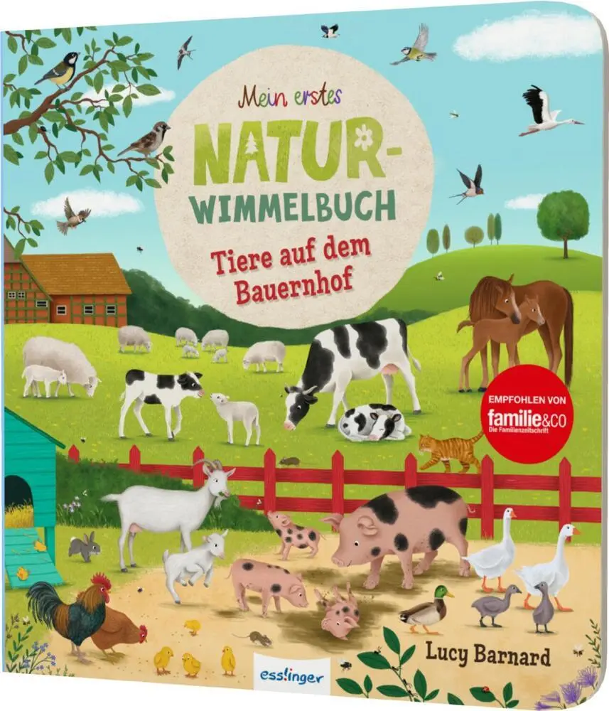 Cover: 9783480238613 | Mein erstes Natur-Wimmelbuch: Tiere auf dem Bauernhof | Schumann