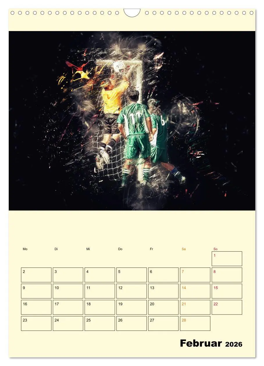 Bild: 9783516348613 | Fußball - Feuer (Wandkalender 2026 DIN A3 hoch), CALVENDO...
