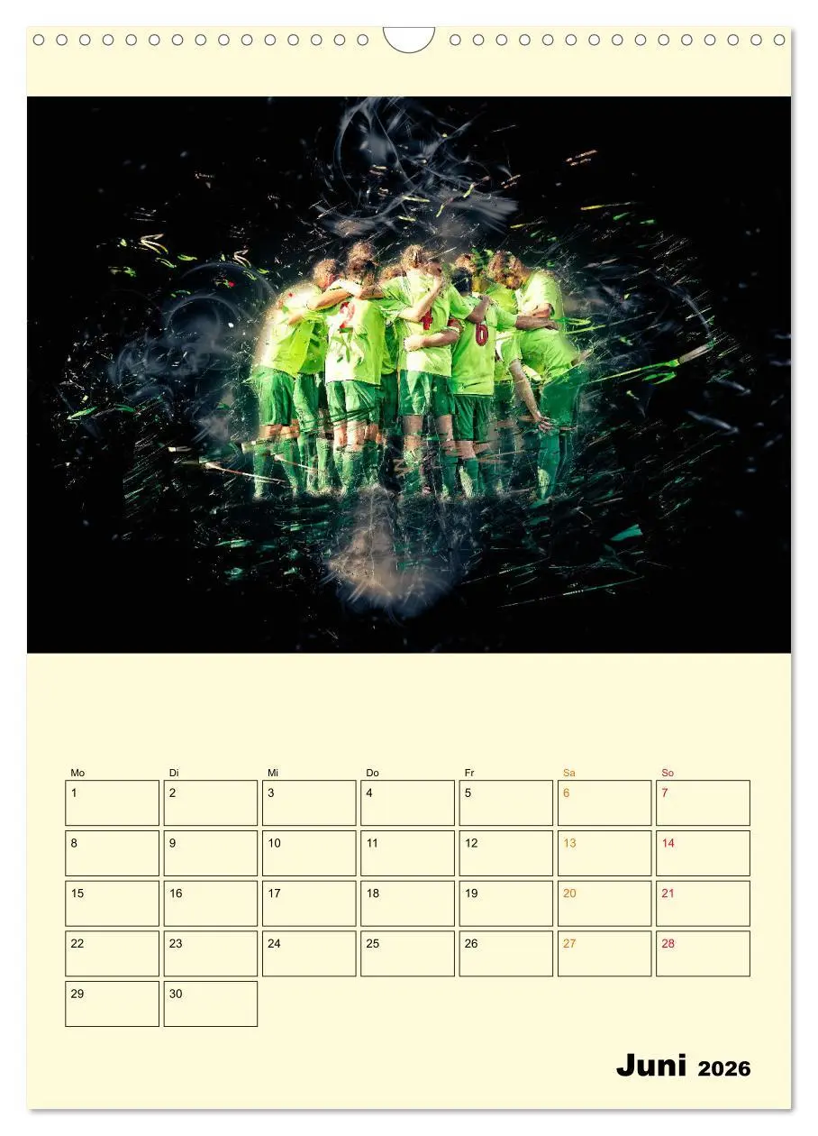 Bild: 9783516348613 | Fußball - Feuer (Wandkalender 2026 DIN A3 hoch), CALVENDO...