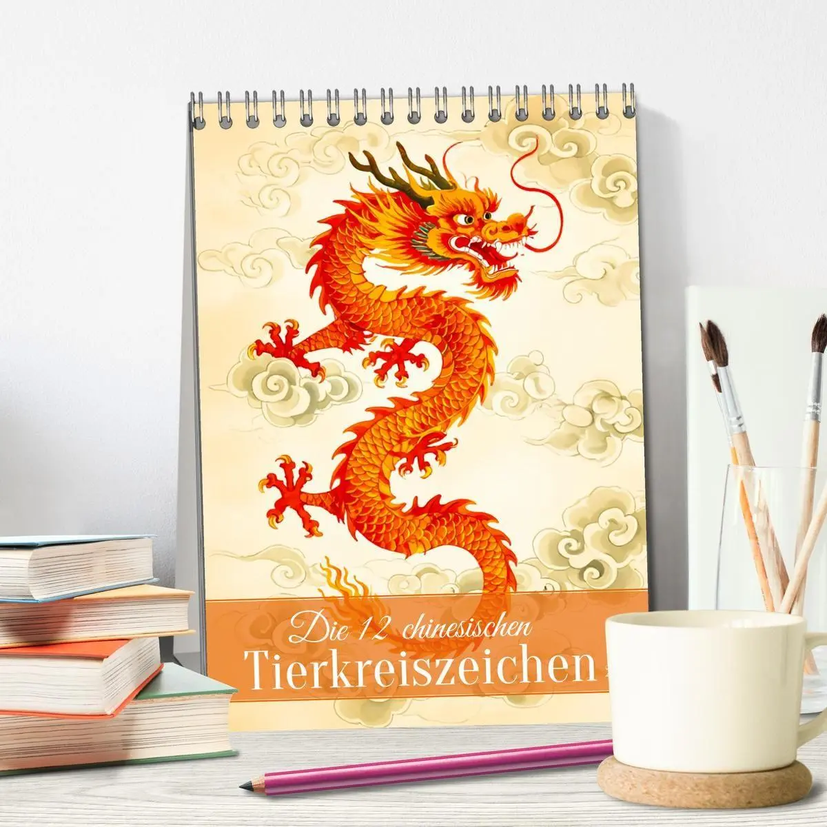 Bild: 9783516728613 | Die 12 chinesischen Tierkreiszeichen (Tischkalender 2026 DIN A5...