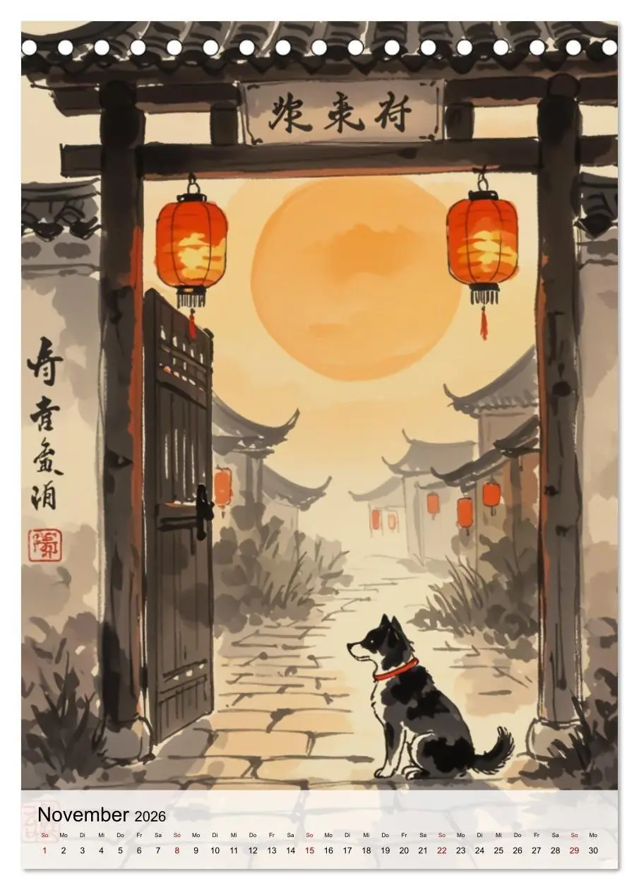 Bild: 9783516728613 | Die 12 chinesischen Tierkreiszeichen (Tischkalender 2026 DIN A5...