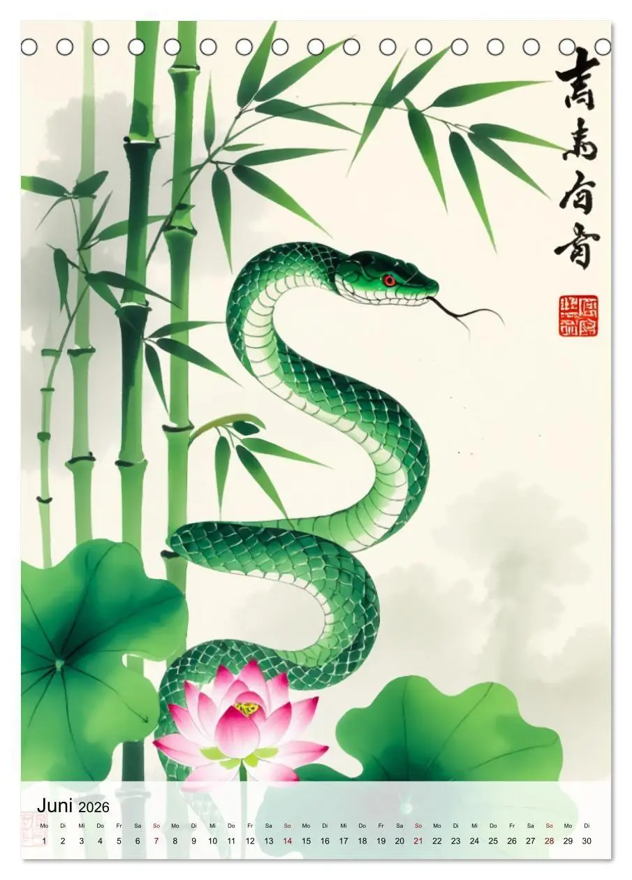 Bild: 9783516728613 | Die 12 chinesischen Tierkreiszeichen (Tischkalender 2026 DIN A5...