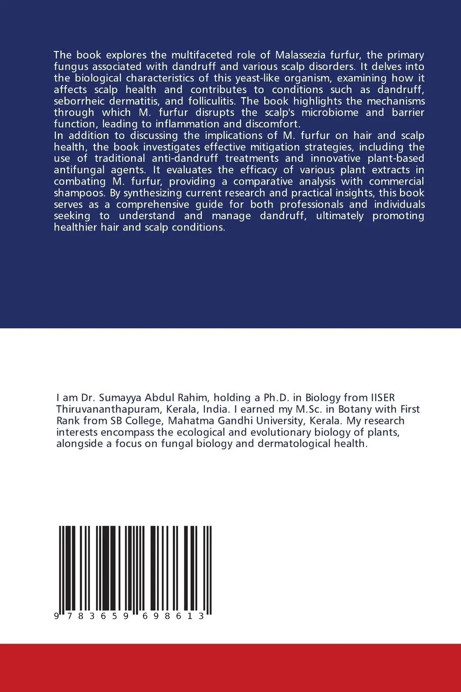 Rückseite: 9783659698613 | Beyond the Flakes: Malassezia furfur and the Quest for Healthy Hair