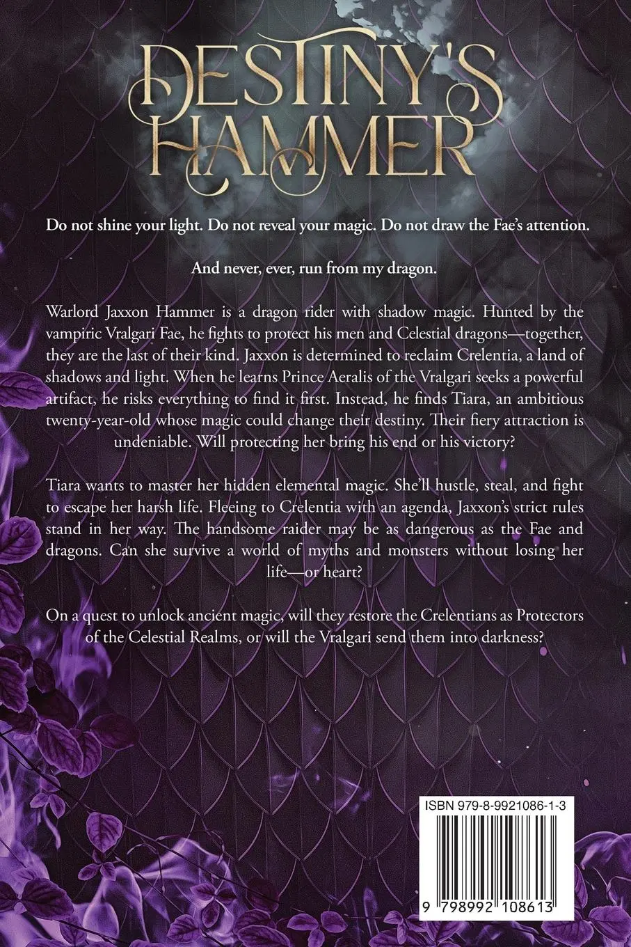 Rückseite: 9798992108613 | Destiny's Hammer | Celestial Dragon Riders (Book One) | T. L. Price