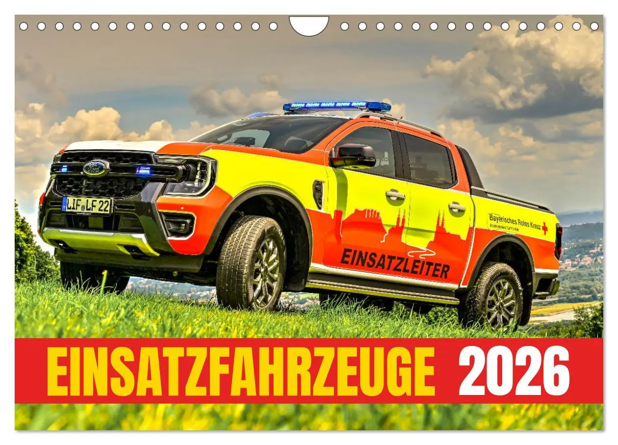 Cover: 9783457488713 | Einsatzfahrzeuge 112 (Wandkalender 2026 DIN A4 quer), CALVENDO...