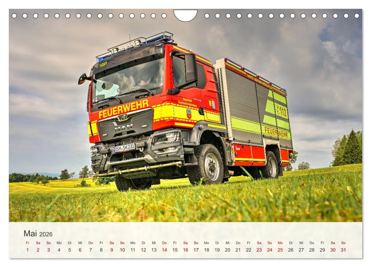 Bild: 9783457488713 | Einsatzfahrzeuge 112 (Wandkalender 2026 DIN A4 quer), CALVENDO...