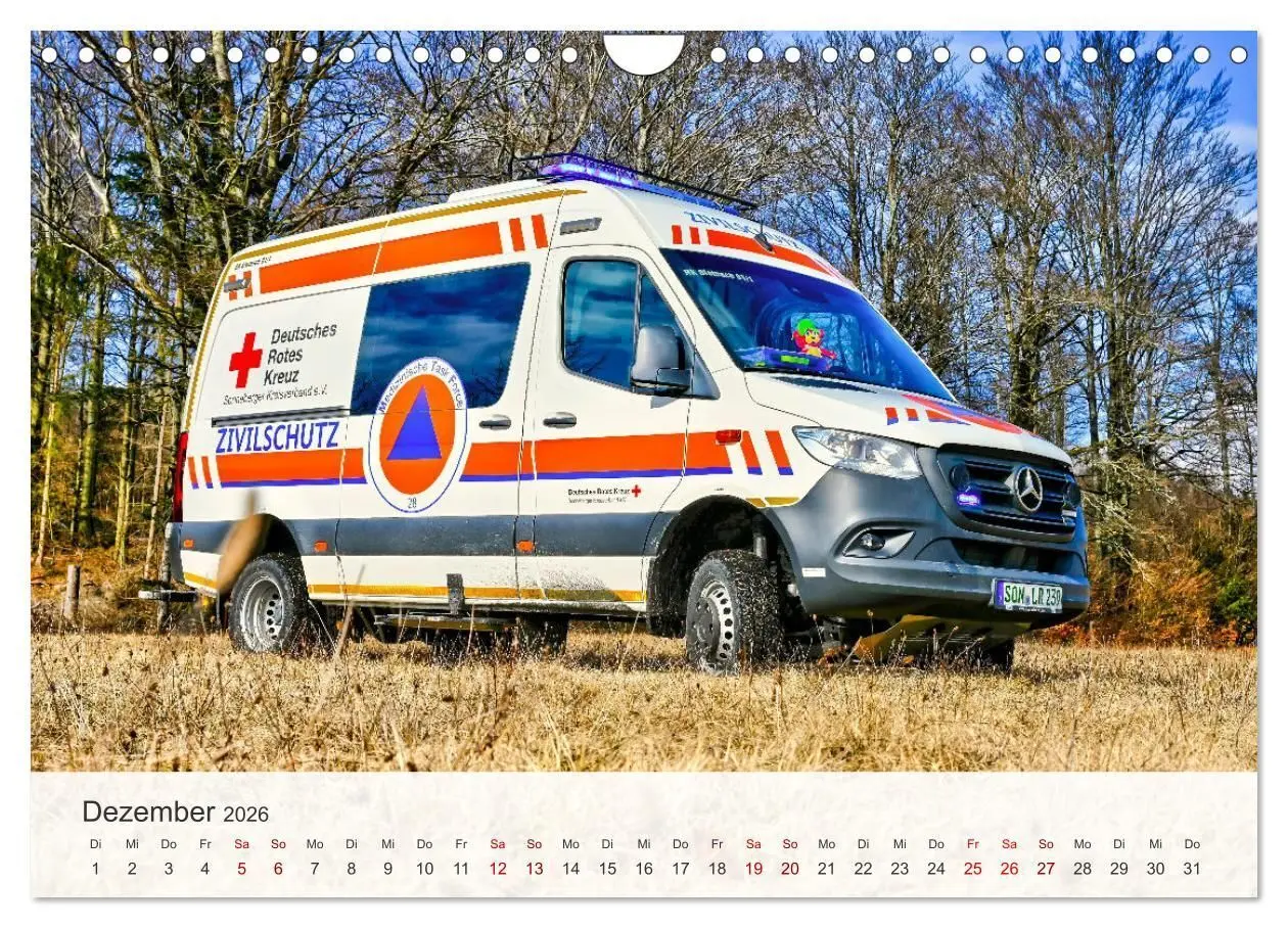 Bild: 9783457488713 | Einsatzfahrzeuge 112 (Wandkalender 2026 DIN A4 quer), CALVENDO...