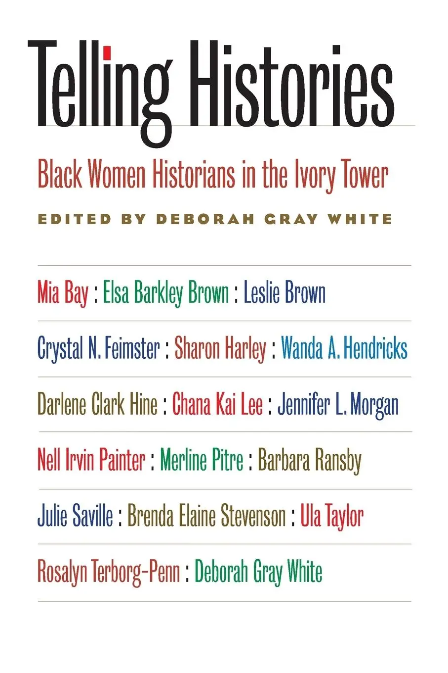 Cover: 9780807858813 | Telling Histories | Black Women Historians in the Ivory Tower | White