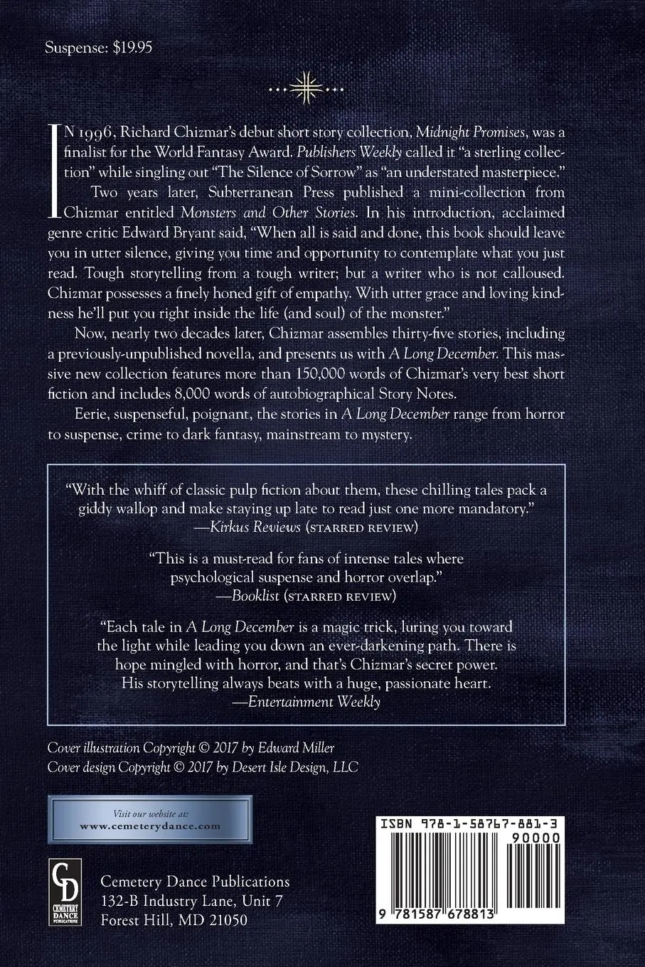 Rückseite: 9781587678813 | A Long December | Richard Chizmar | Taschenbuch | Englisch | 2022