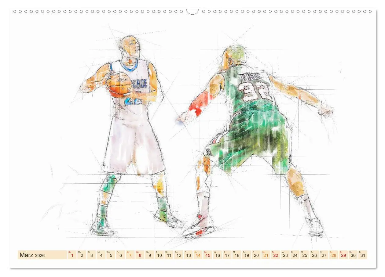 Bild: 9783457548813 | Team-Sport (hochwertiger Premium Wandkalender 2026 DIN A2 quer),...