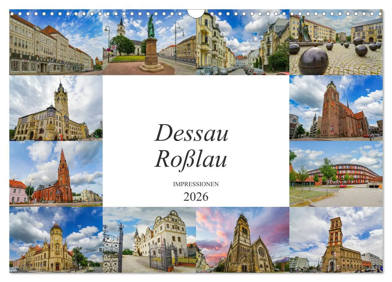 Cover: 9783457788813 | Dessau Roßlau Impressionen (Wandkalender 2026 DIN A3 quer),...