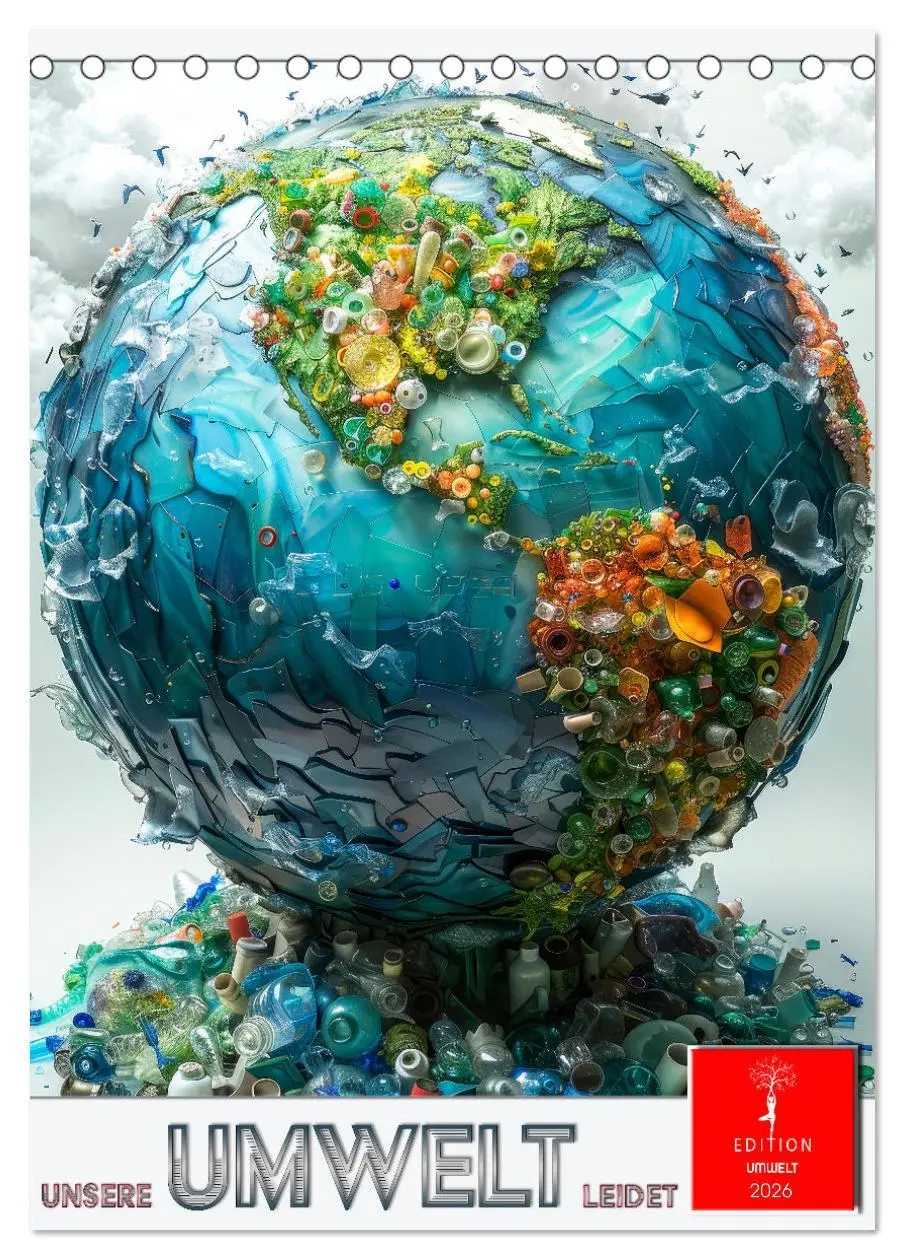 Cover: 9783516258813 | Unsere Umwelt leidet (Tischkalender 2026 DIN A5 hoch), CALVENDO...