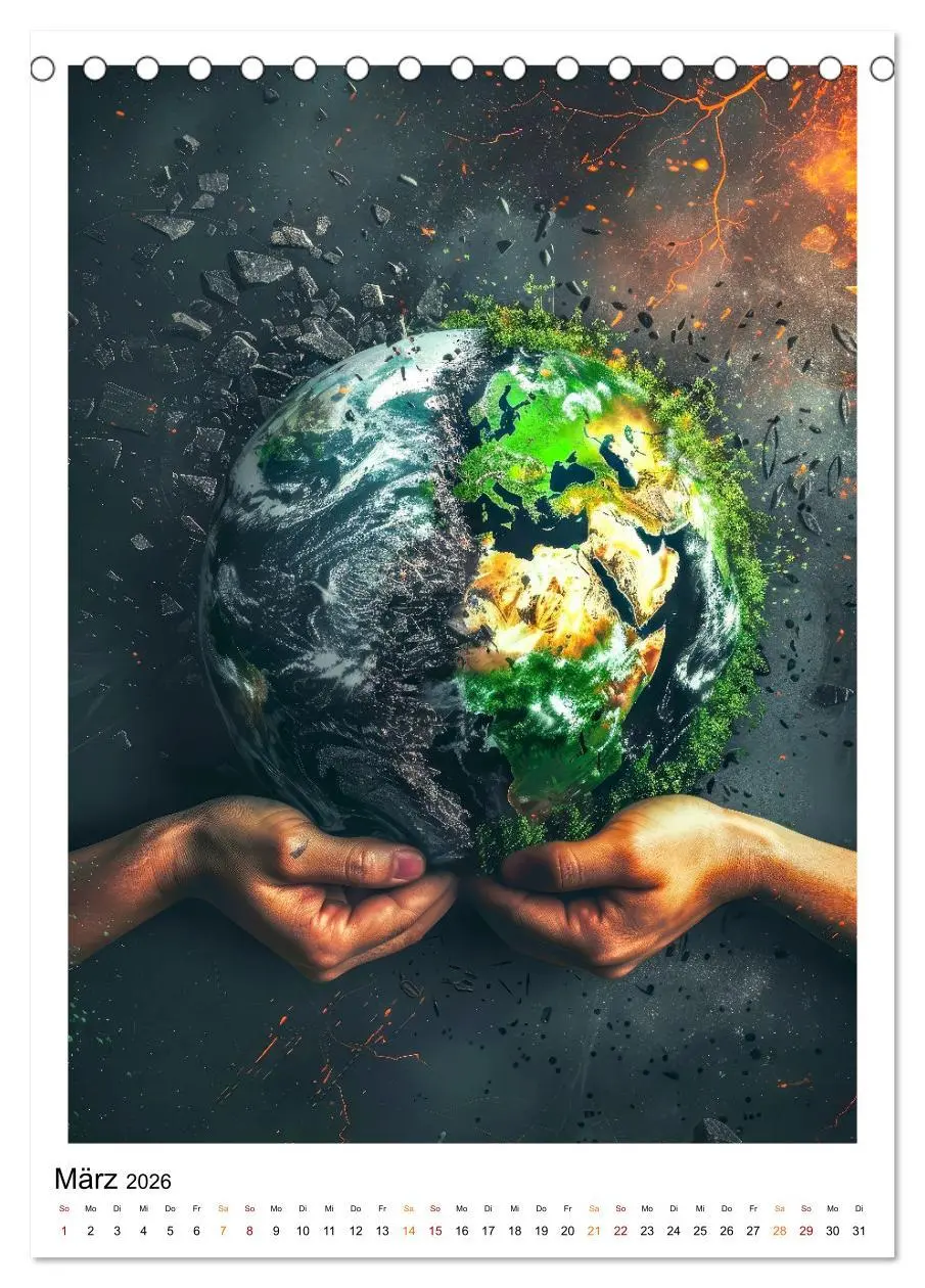 Bild: 9783516258813 | Unsere Umwelt leidet (Tischkalender 2026 DIN A5 hoch), CALVENDO...