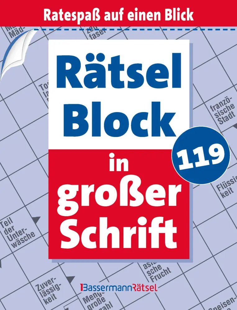 Rätselblock in großer Schrift 119 (5 Exemplare à 2,99 )