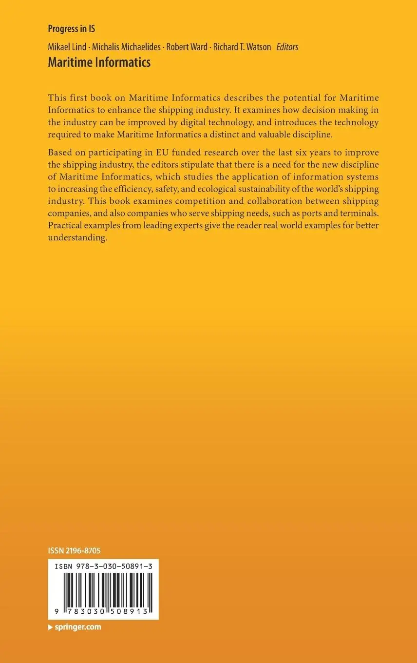 Rückseite: 9783030508913 | Maritime Informatics | Mikael Lind (u. a.) | Buch | xxv | Englisch