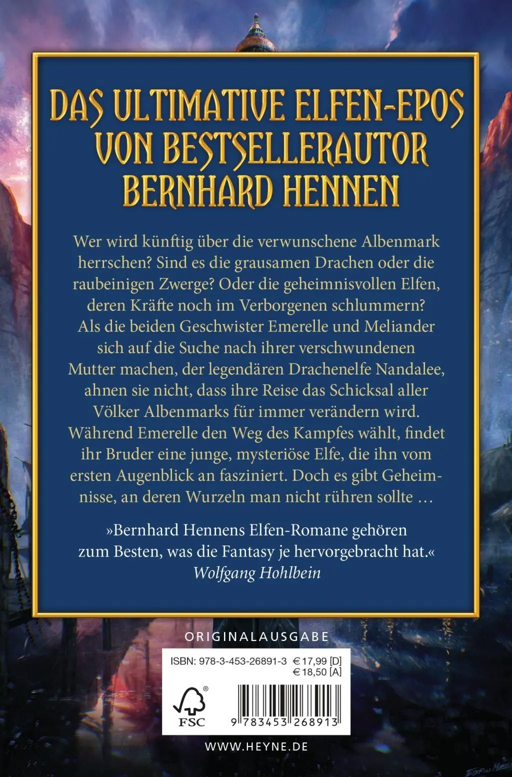 Bild: 9783453268913 | Elfenmacht | Roman | Bernhard Hennen | Taschenbuch | 576 S. | Deutsch