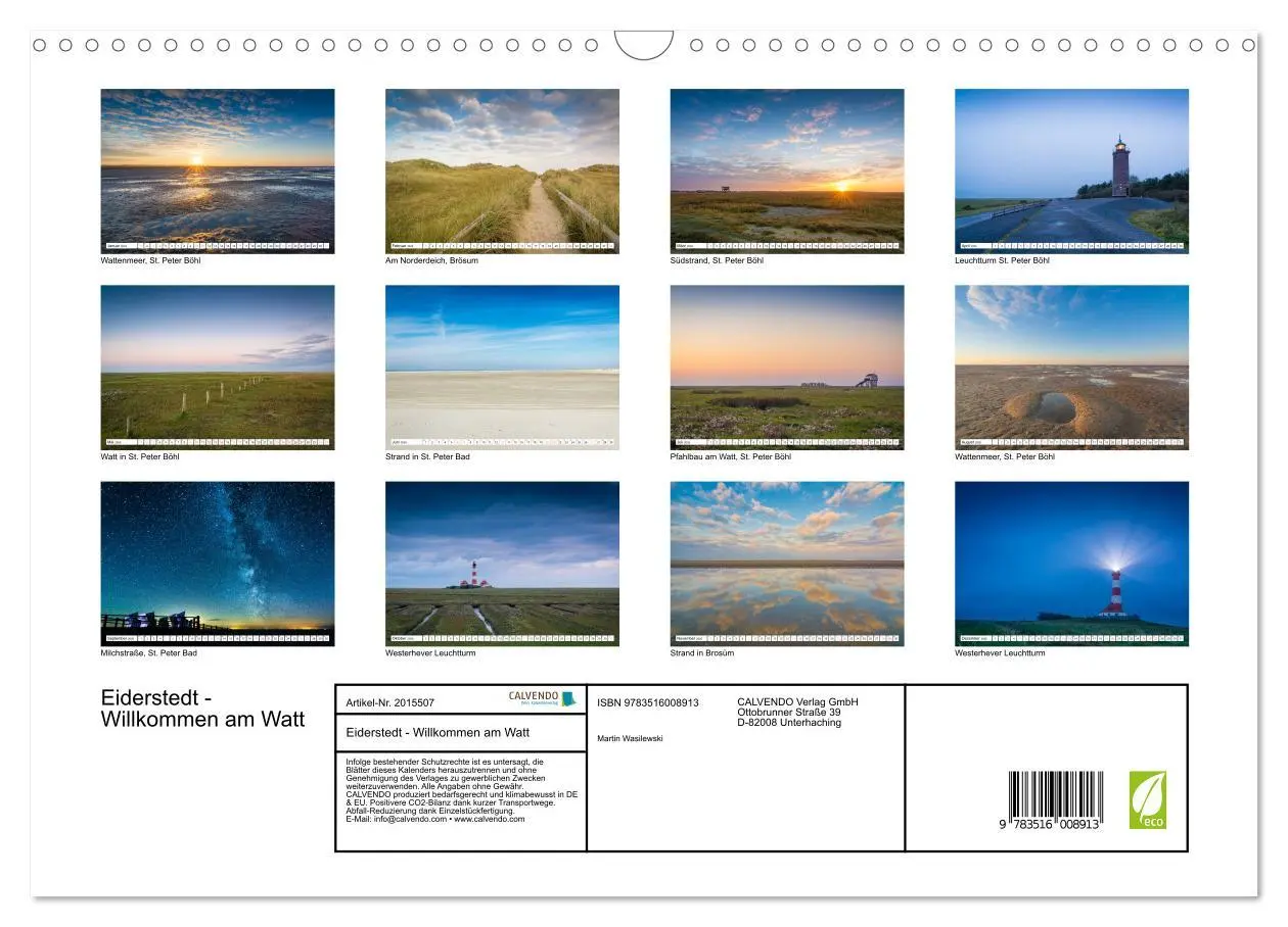 Bild: 9783516008913 | Eiderstedt - Willkommen am Watt (Wandkalender 2026 DIN A3 quer),...