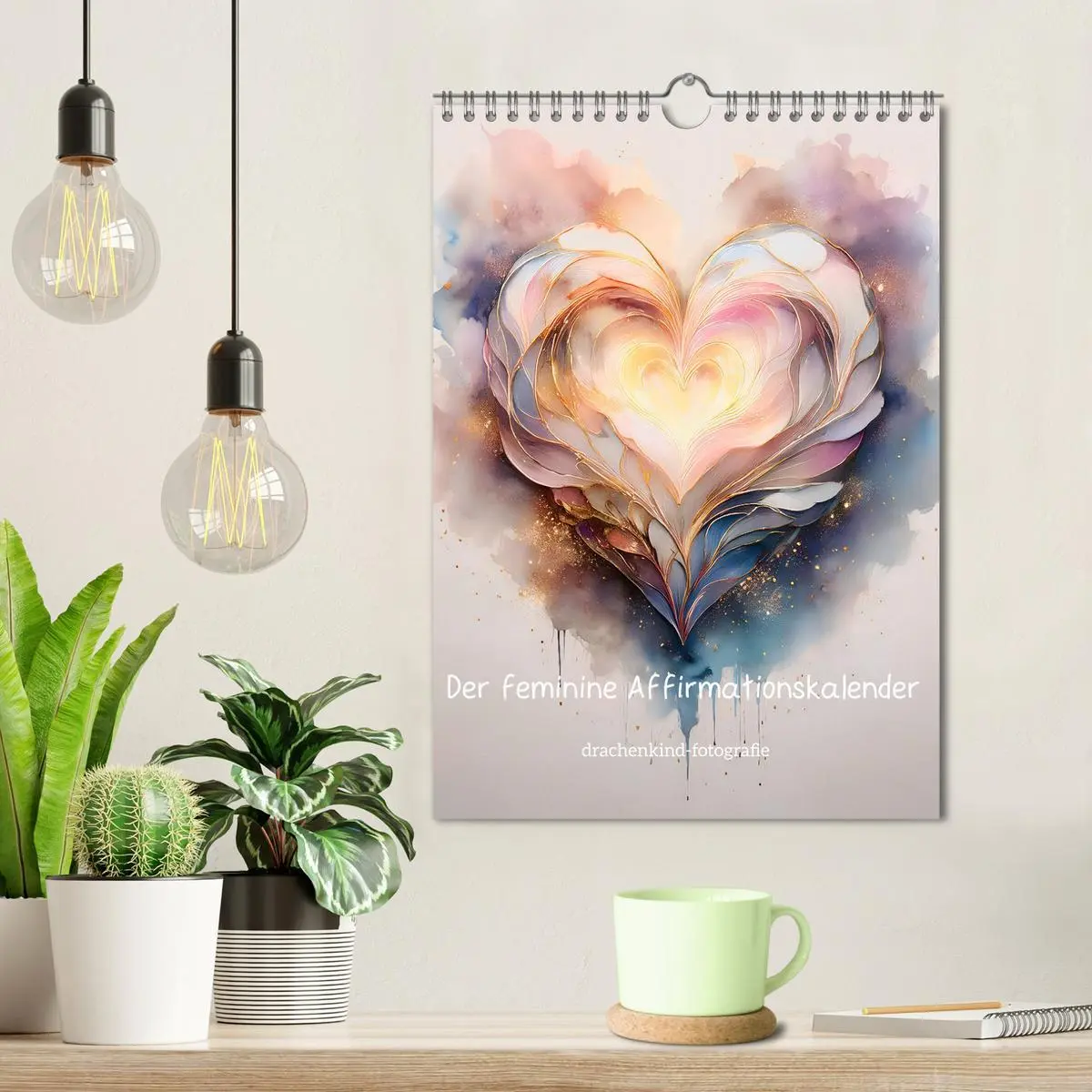 Bild: 9783516248913 | Der feminine Affirmationskalender (Wandkalender 2026 DIN A4 hoch),...