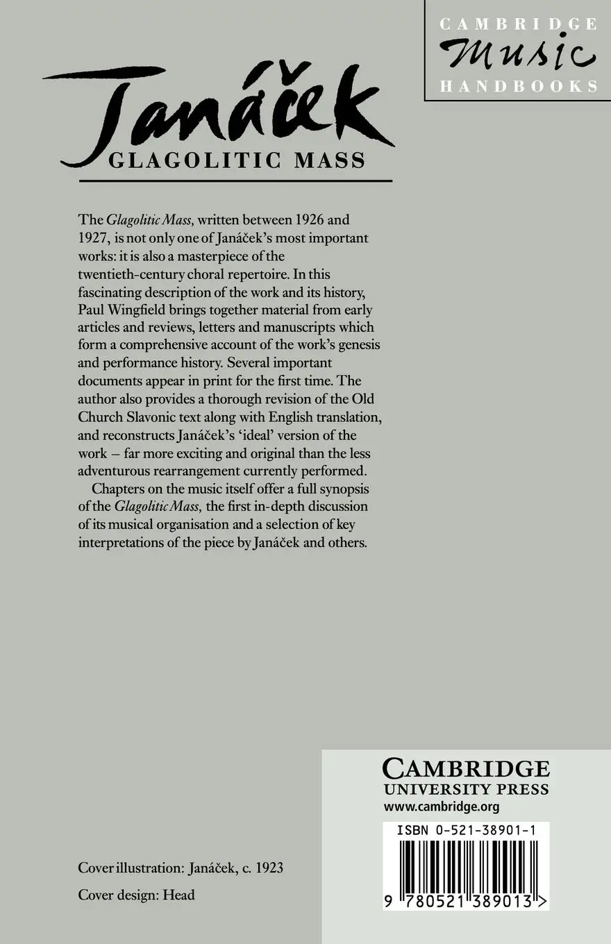 Rückseite: 9780521389013 | Jan Cek | Glagolitic Mass | Paul Wingfield (u. a.) | Taschenbuch