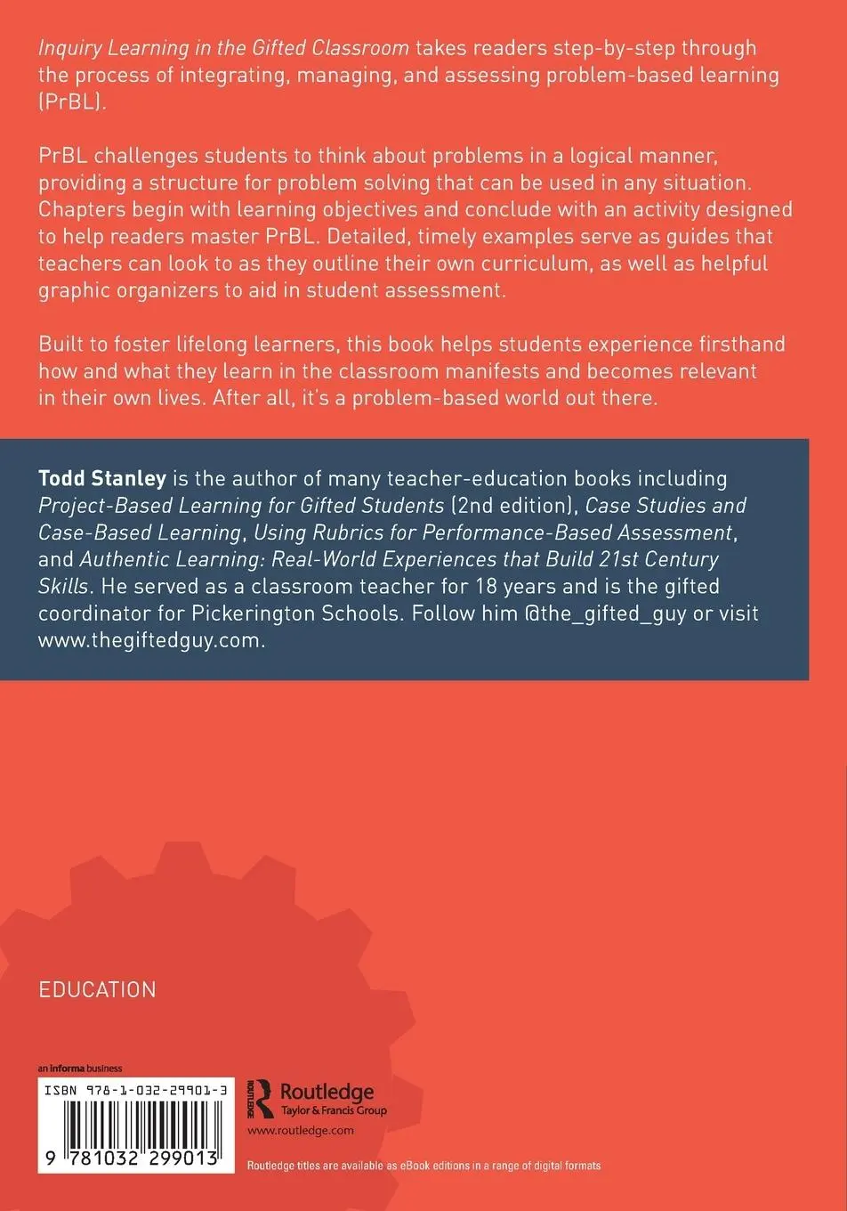 Rückseite: 9781032299013 | Inquiry Learning in the Gifted Classroom | It's a Problem-Based World