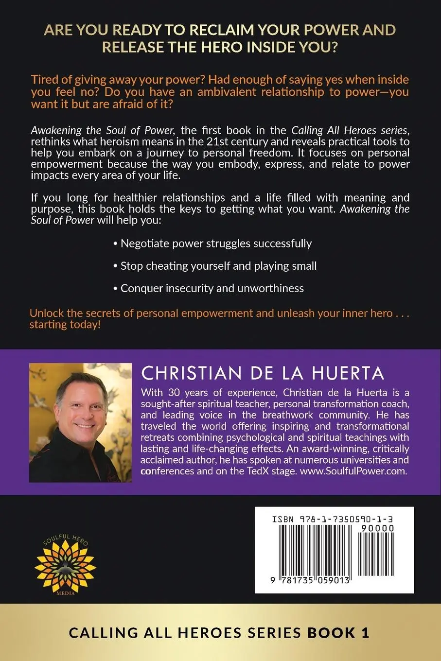 Rückseite: 9781735059013 | Awakening the Soul of Power | Christian de la Huerta | Taschenbuch