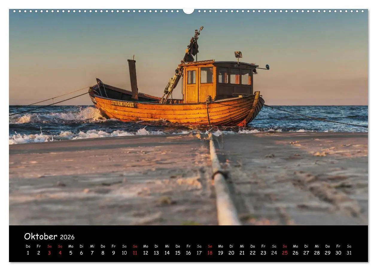 Bild: 9783516139013 | Insel Usedom (Wandkalender 2026 DIN A2 quer), CALVENDO Monatskalender