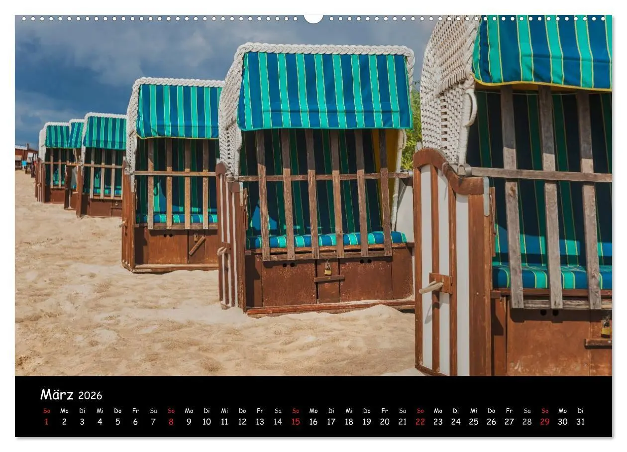 Bild: 9783516139013 | Insel Usedom (Wandkalender 2026 DIN A2 quer), CALVENDO Monatskalender