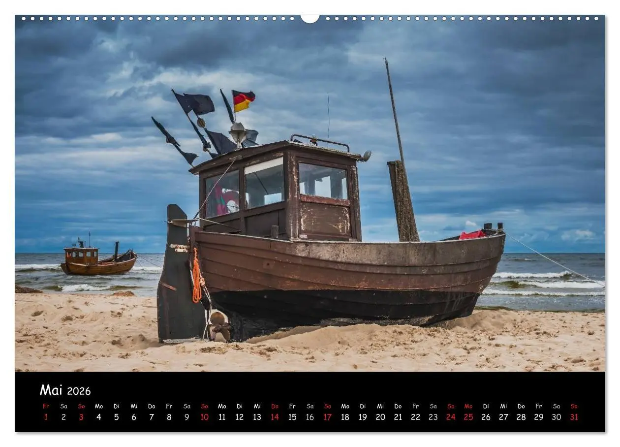 Bild: 9783516139013 | Insel Usedom (Wandkalender 2026 DIN A2 quer), CALVENDO Monatskalender